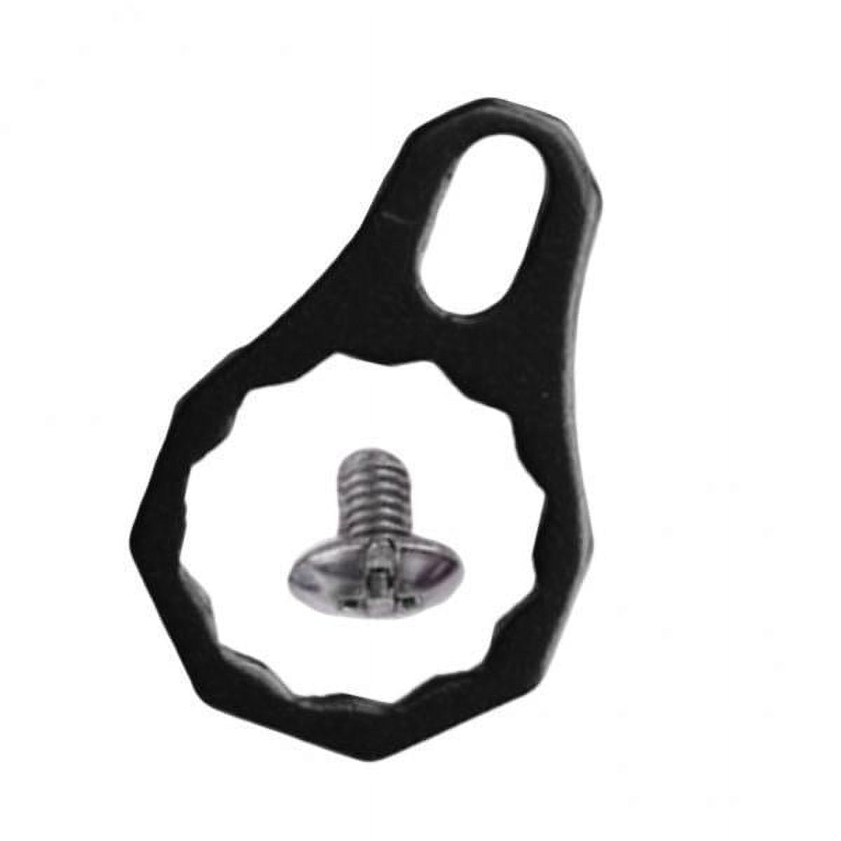 harayaa 2x Aluminum Alloy Antioxidant Fishing Reel Left Right Handle Lock Plate Black