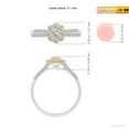 thumbnail image 4 of ANGARA Natural Diamond Engagement Ring in 14K White & Yellow Gold for Women (Size-3.1mm| Color-I-J| Clarity-I1-I2) | April Birthstone, Anniversary, Jewelry Gift for Women | Natural Diamond Ring, 4 of 9