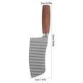 thumbnail image 2 of TABLZONE Stainless Steel Crinkle Cut Tool Potato Cutter With Ergonomic Handle For Uniform Cutting Of Vegetables 1Pcs, 2 of 8