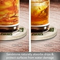 thumbnail image 4 of Thirstystone Celtic Cross Natural Sandstone Coaster 4-Pack, 4 of 5