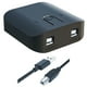 thumbnail image 2 of Interruptor de uso compartido de impresora 2 en 1 Dispositivo de conexión de computadora de impresora de diseño con indicador de luz azul USB 2 Yuarrent EL010990-00, 2 of 5