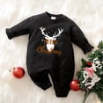 thumbnail image 4 of XEGLSBU Baby Girl Romper Jumpsuit Baby Christmas Outfit Girls Boys Print Romper Long Sleeve Bodysuit Jumpsuit Baby Boy Rompers 12-18 Months Cotton Black1 Size 6-12 Months, 4 of 4