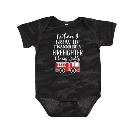 

Inktastic Future Firefighter Like Daddy Gift Baby Boy Bodysuit