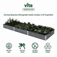 thumbnail image 6 of Vita Urbana 48"L x 48"W x 11"H Vinyl Raised Garden Bed, Espresso Brown, VT17500, 6 of 8