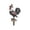 D, variant on Double Face Rooster Iron Lawn Ornament, Patriotic Ground Spike Sign, 11.8x7.9Inch Outdoor Metal Decor for Home Porch Backyard Lawn Fourth of July Landscape Setup
