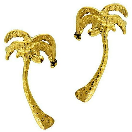 Vermeil Tree - Gold Vermeil Left And Right Palm Tree Ear Cuff Wrap Set