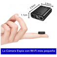 thumbnail image 3 of Mini Cámara Espía Hd Wifi Cámaras De Seguridad 2k Malubero Negro, 3 of 5