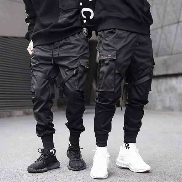 EGNMCR Men's Lightweight Pants, Cargo Pants Men, Linen Pants Men, Mens Casual Loose Fit Elastic Waist Pants Men's Color Casual Work Pants Suspenders Press Button Slim Men Pants