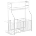 thumbnail image 7 of mDesign Metal Heavy Duty Garage Sports Storage Rack with Top Shelf - Matte White, 7 of 7
