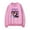 pink, variant on Jenna Ortega Vintage Crewneck New Logo Merch Long Sleeve Sweatshirts Women Men Fashion Streetwear