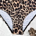 thumbnail image 5 of lnmuld Girls & Teens 3 Piece Leopard Print Bikini Swimwear Set, Ruffle Top High Waist Bottom Size:8-9 Years, 5 of 9