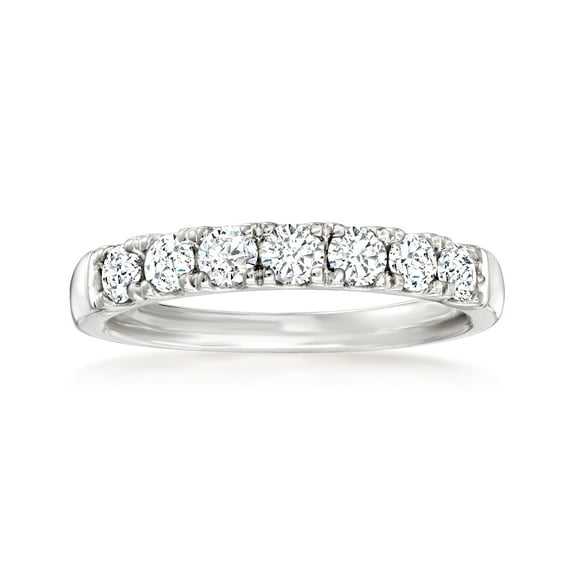 Ross-Simons 0.70 ct. t.w. Diamond 7-Stone Ring in Platinum, Women's, Adult