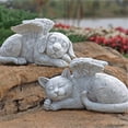 thumbnail image 5 of Jinsinto Statue de Chien Ange en Polyrésine, Statue d'Animal, 5 of 5
