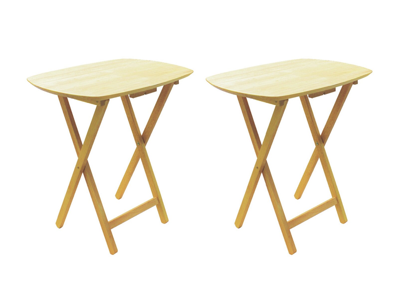 Milton 2 Piece Folding TV Tray Table Set, 11 lb., Easy to open and