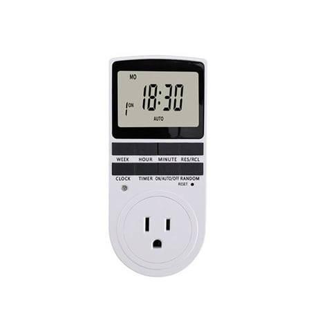 

Digital Timer Electronic Switch 7day 12/24 Hours Programmable Timing Outlet