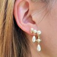 thumbnail image 5 of WILLBEST Juego De Aretes Colgantes De Perla Y Metal: Diseño Clásico Con Perla, Ligeros Y Versátiles Para Uso Diario., 5 of 5
