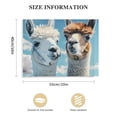 thumbnail image 3 of Orinice Llamas Clouds Blue Background Fine Art Aesthetic Poster & Print Wall Painting Canvas Print Living Room Bedroom Home Office Wall Decor 20x16in, 3 of 6