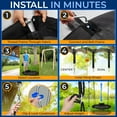 thumbnail image 6 of SereneLife 40" Saucer Swing - Outdoor Swing Set with Universal Hanging Kit, Swinging Seat Spinner with Pillow & Carry Bag, Weatherproof, Water-Resistant, Supports Up to 700 lbs, Black, 6 of 8