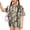 Brown, variant on Outfit for Girls Camo Maple Leaf Print Two Piece Short Sleeve Round Neck Top Elastic Waist Shorts Set Casual Clothing Sets