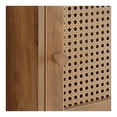 thumbnail image 6 of Extra Storage Weave 1 Door Cabinet with Shelf Brown: Bohemian Style, Laminate Surface, Fixed Shelf, 6 of 8