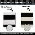 thumbnail image 4 of KaHouen Black and White Striped Rug (27.5 x 43 Inches ), Striped Layering Mats, Handmade Woven Indoor Outdoor Doormats Cotton Striped Rug for Kitchen/Laundry/Bathroom/Living Room, 4 of 7