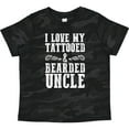 thumbnail image 3 of Inktastic I Love My Tattooed & Bearded Uncle Boys Toddler T-Shirt, 3 of 5