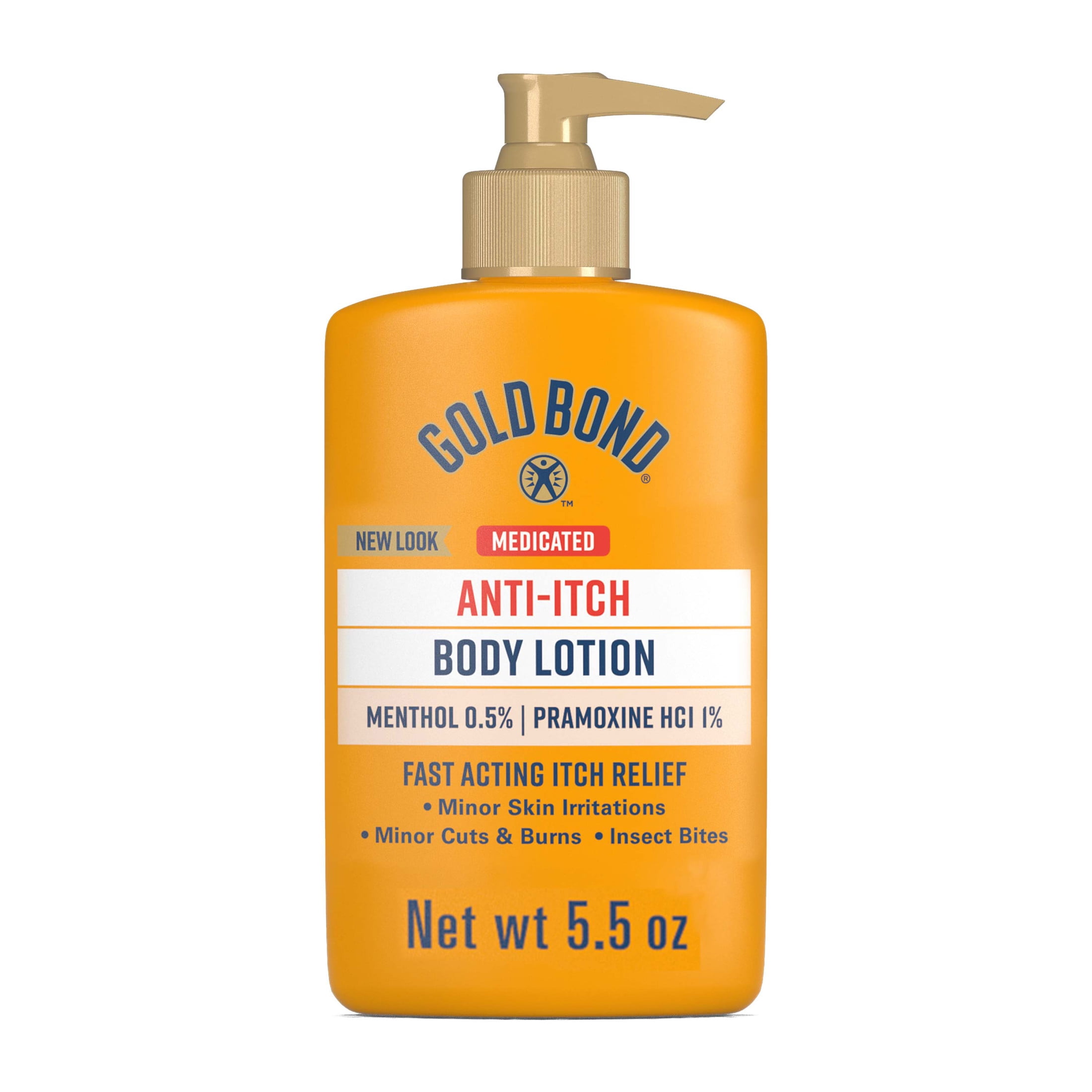 (2 pack) Gold Bond Medicated Anti-Itch Body Lotion, 5.5 oz., Steroid Free, Fast Acting Itchy Skin Relief