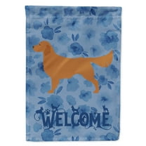Carolines Treasures CK6131CHF Golden Retriever Welcome Flag Canvas House Size Large multicolor