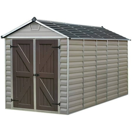 Palram SkyLight Shed, 6' x 12', Tan