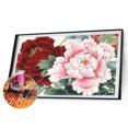 thumbnail image 1 of Cuadros Decorativos 5D diamante pintura completo redondo taladro DIY peonía flor Rhinestone dibujo mosaico Tmvgtek embutido en tela, 1 of 9