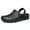 Black, variant on Women's Garden Clogs Beach Sandals Slippers Lightweight Slip on Water Shoes White