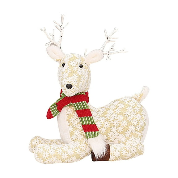JZROCKER 12/14/21’’ Simulation Reindeer Autumn Christmas Holiday Home Tabletop Decors