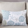 thumbnail image 3 of Summer Beach Coral Shell Starfish King Size Pillow Cover, Pillowcase Protectors with Zipper, Breathable Decorative Throw Pillow Case Cover, Pillow Shams for Couch Sofa 20x36Inch, 3 of 7