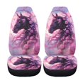 thumbnail image 5 of XYZCANDO Car Seat Covers Rose and Horse Design 2 Piece Car Seat Cover Set Auto Accessories SUV Vehicle Truck Soft Decorative Car Front Seat Covers, 5 of 10
