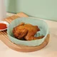 thumbnail image 5 of 1PC-Cesta de silicona para freidora de aire, bandeja de silicona para horno de freidora de aire, molde reutilizable para olla de freidora de aire, molde para pizza, pollo frito, 5 of 6