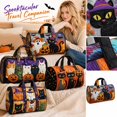 thumbnail image 2 of Halloween Yoga Bag for Women with Padded Puffy Barrel Shape, Spooky Carryall Handbag for Ladies, Festive Purse for Autumn Holiday Travel, Gift-Ready Luggage, 2 of 4