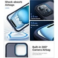thumbnail image 5 of Magnetic for iPhone 13 Case & iPhone 14 Case [Compatible with MagSafe][10FT Military Grade Drop Tested] Protective Shockproof Slim Translucent Matte Phone Case for iPhone 14/13, Blue, 5 of 12