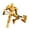 Gold, variant on Special-Shaped Multi-Movable Deluxe Doll Set, Multi-Jointed Movable For Custom Poses, 1X Figure With 1 Gesture & 2 Weapons, Decorative Panels Included-Sky Blue