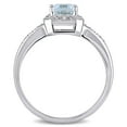 thumbnail image 5 of Everly Women's Aquamarine 10k White Gold Ring, 5 of 10