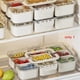 thumbnail image 5 of Grids Divided Serving Tray Storage Box Portable Sub-Format Seasoning Separator Box Fresh-Keeping Snack Fruits Food Box B, 5 of 5