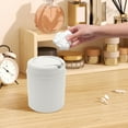 thumbnail image 4 of Desktop Mini Waste Garbage Can with Swing-Lid, Stylish Countertop Bin, Table Waste Paper Basket, Small Can for Office Bathroom Children Bedroom, 4 of 6