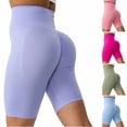 thumbnail image 3 of Vhkiploz Summer Yoga Shorts for Women High Waisted Pull-On Shorts Stretch Yoga Running Gym Sweat Shorts Running Active Workout Biker Short, 3 of 3