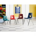 thumbnail image 6 of Lorell, 18" Seat-height Stacking Student Chairs, 4 / Carton, Navy, 6 of 7