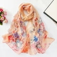 thumbnail image 1 of Foulards Légers Mode à Imprimé de Fleurs Foulard Portefeuille en Coton pour Femmes, 1 of 5