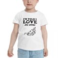 thumbnail image 2 of I'm Told I love JIU Jitsu Cute Toddler T Shirts for Boys Girls (White, 4T), 2 of 5