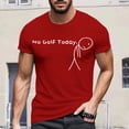 thumbnail image 4 of BUWTTER Tshirts Shirts for Men Graphic Print Short Sleeve Comfortable Crewneck Tee Casual Outdoor Activities Shirts for Men Red 2XL, 4 of 4