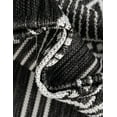 thumbnail image 3 of Unique Loom Outdoor Traditional Collection Area Rug - Deco (7' 10" Round Black and White), 3 of 6