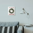 thumbnail image 3 of Stupell Industries Merry Christmas Wreath Holiday Word Design Wood Wall Art By Artist Lettered and Lined, 3 of 3