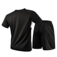 thumbnail image 5 of Miqool Big and Tall Men's Activewear Short Sleeve Crewneck Tee and Shorts Set Summer Outfit Casual Athletic Sports Tracksuit, 5 of 8