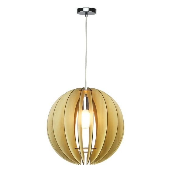 Bethel International Chandelier Natural Wood Wood & Metal